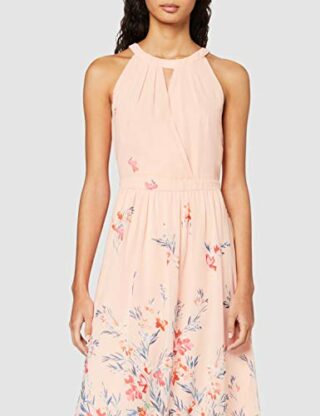 ESPRIT Collection 020EO1E302 Leinenkleid Maxikleid, Pink