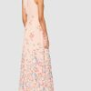 ESPRIT Collection 020EO1E302 Leinenkleid Maxikleid, Pink