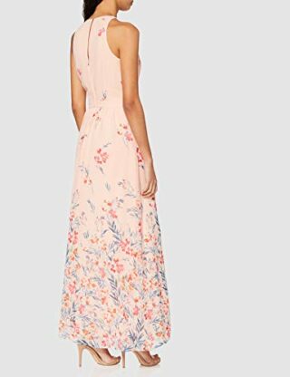 ESPRIT Collection 020EO1E302 Leinenkleid Maxikleid, Pink