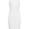 ESPRIT Collection 038EO1E027 Etuikleid, Weiß