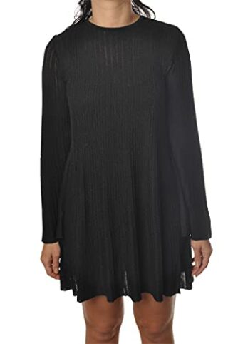 Elisabetta Franchi AM84M11E2 Ausgestelltes Kleid, Schwarz