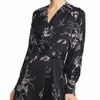 Equipment Fanetta Minikleid mit Gürtel, Blumenmuster, Schwarz