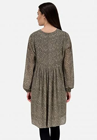 FROGBOX Ausgestelltes Kleid, Grau