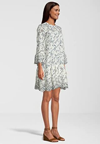 FROGBOX Sommerkleid mit Blumenmuster, Grün