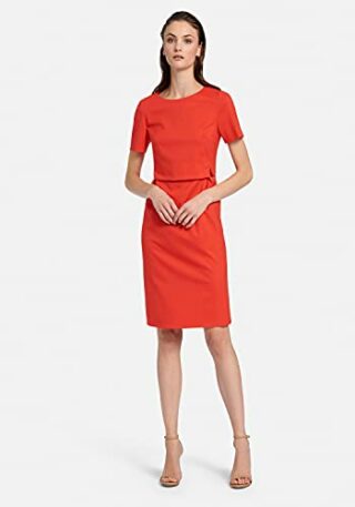 Fadenmeister Berlin Abendkleid mit 1/2-Arm, Rot