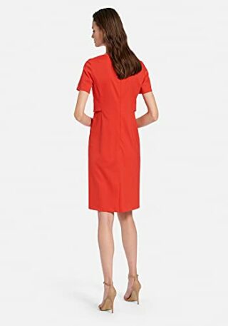 Fadenmeister Berlin Abendkleid mit 1/2-Arm, Rot
