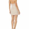 For Love & Lemons Tweed Mini Cocktailkleid, Beige
