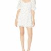 For Love & Lemons WILD Cherry Mini Kleid, Blau