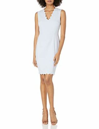 French Connection Whisper Light Mini Kleid, Blau