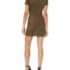French Connection Vegan Minikleid aus Wildleder, Braun