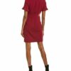French Connection Whisper Light Riemchen-Minikleid, Rot