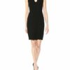 French Connection Whisper Light Stretch-Minikleid mit Wellenschliff, Schwarz