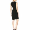 French Connection Whisper Light Stretch-Minikleid mit Wellenschliff, Schwarz