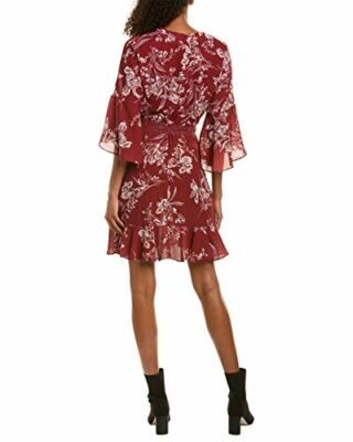 French Connection Wickelkleid aus Jersey, Rot