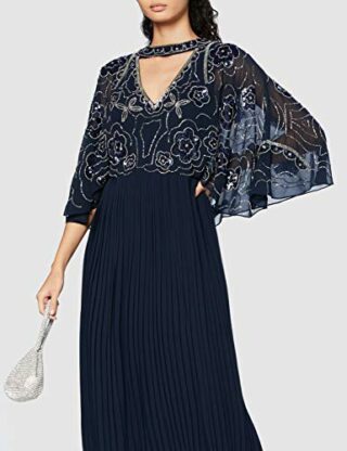 Frock and Frill Ceres Wickel-Midikleid Abendkleid, Blau