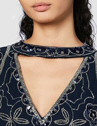 Frock and Frill Ceres Wickel-Midikleid Abendkleid, Blau