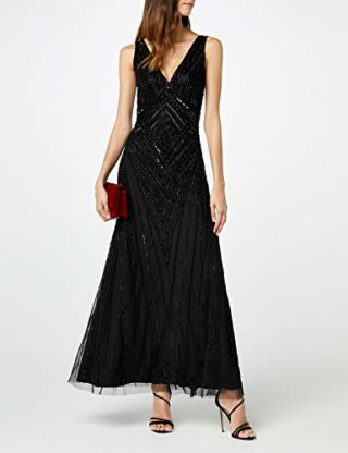 Frock and Frill Cocktail Kleid, Schwarz
