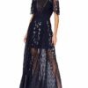 Frock and Frill Farfalla Maxi Abendkleid, Blau