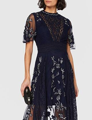 Frock and Frill Farfalla Maxi Abendkleid, Blau