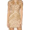 Frock and Frill High Minikleid mit Nackenverzierung, Gold