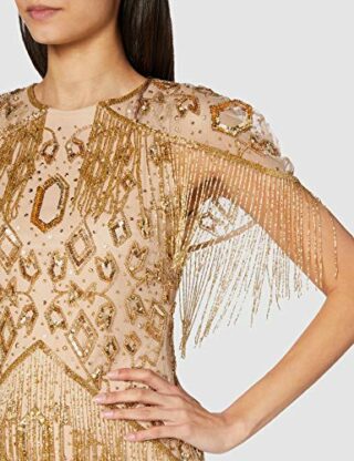 Frock and Frill High Minikleid mit Nackenverzierung, Gold