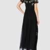 Frock and Frill Josie Maxikleid, Bestickt, Schwarz