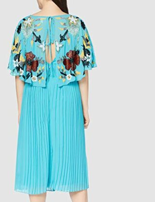 Frock and Frill Kara Midikleid mit Faltenrock, Blau