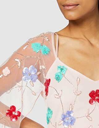Frock and Frill Maxi Cocktailkleid, Pink