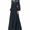 Frock and Frill Maxikleid mit langen Ärmeln, Blau
