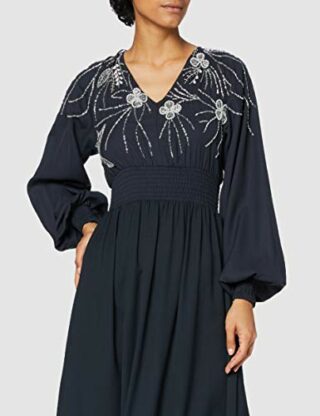 Frock and Frill Maxikleid mit langen Ärmeln, Blau