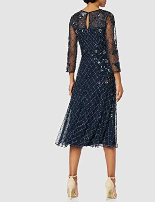 Frock and Frill Midikleid mit langen Ärmeln., Blau