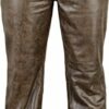 Fuente Vintage Röhren Lederhose Herren, Braun