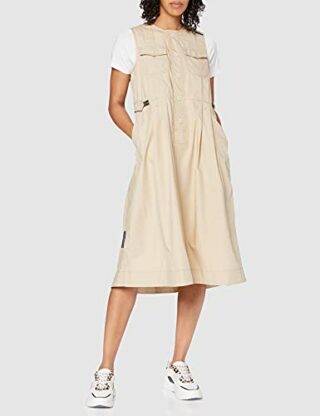 G-STAR RAW Ausgestelltes Kleid, Grün