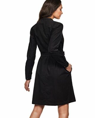 G-STAR RAW Core Wickelkleid, Ausgestelltes Kleid, Schwarz