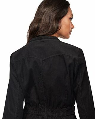 G-STAR RAW Core Wickelkleid, Ausgestelltes Kleid, Schwarz