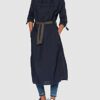 G-STAR RAW Midikleid mit Kaputze, Schwarz