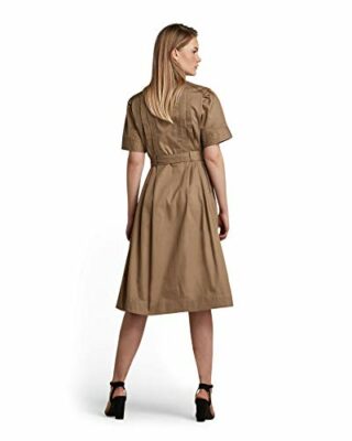 G-STAR RAW Scouting Ausgestelltes Kleid, Braun