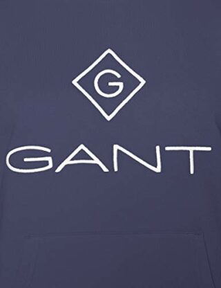 GANT D1 Lock UP Hoodie Kleid, Sommerkleid mit Kapuze, Blau