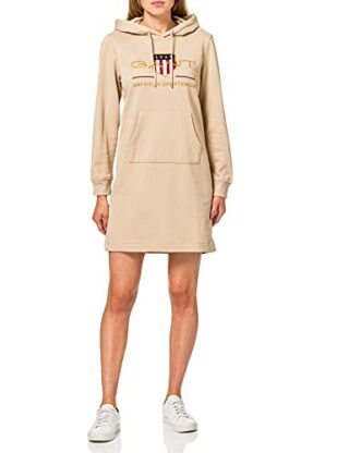 GANT D1. Archive Shield Hoodie Kleid, Beige