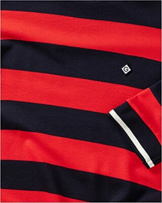 GANT D1. BAR Gestreiftes Jerseykleid, Rot