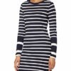 GANT D1. Detail Sommerkleid aus Jersey mit Streifen, Blau