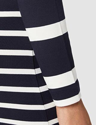 GANT D1. Detail Sommerkleid aus Jersey mit Streifen, Blau