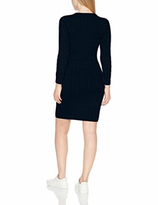 GANT D1. Etui-Kleid mit Zopfmuster, Blau