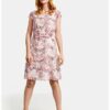 Gerry Weber Ausgestelltes Kleid mit Stufen, Pink