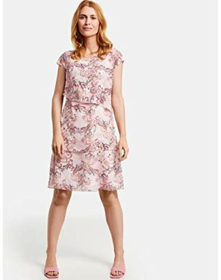 Gerry Weber Ausgestelltes Kleid mit Stufen, Pink