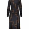 Gerry Weber Blusenkleid mit Muster, Schwarz