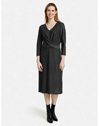 Gerry Weber Kleid mit Wickeleffekt, Schwarz