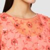 Gina Bacconi Bayley Overtop Crepe-Kleid, Orange