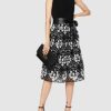 Gina Bacconi Cocktailkleid aus Jersey, Schwarz