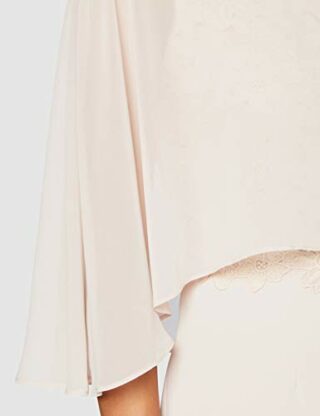 Gina Bacconi Devra Etuikleid mit Chiffon,, Pink